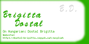 brigitta dostal business card